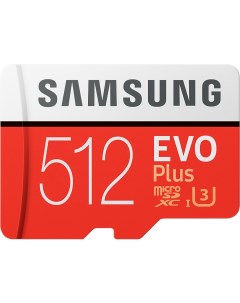 Карта памяти MicroSDXC EVO Plus 512 Гб MB MC512GA RU Samsung
