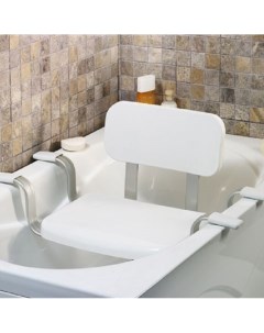 Сиденье для ванны белое со спинкой 62х34 см Primanova