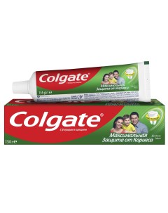 Зубная паста Максимальная защита от кариеса Двойная мята с комплексом кальция и фторида и технологий Colgate