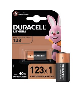 Батарейки Ultra 123 3В 1 шт Duracell