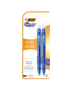 Гелевая ручка GeloCity Original синяя 2 шт Bic