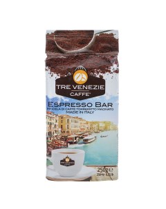 Кофе молотый Espresso 250 г Tre venezie caffe