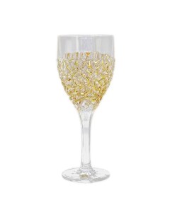 Набор Nicolette 6 бокалов для вина 270 мл мрамор золотой хрусталь Bohemia jihlava