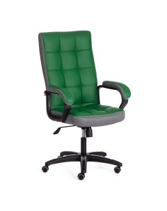 Кресло компьютерное искусственная кожа зелёное с серым 61х47х126 см Tc