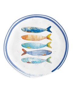 Тарелка закусочная Морской берег 21 см Easy life