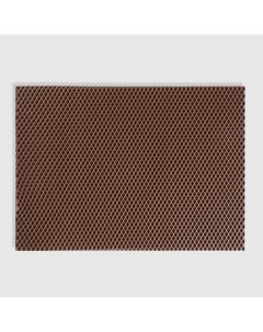 Коврик универсальный коричневый 68x48x1 см Homester