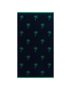 Махровое полотенце Palme зеленое с синем 50х90 см Cleanelly