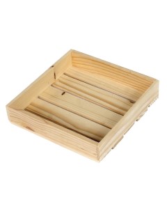 Коробка деревянная 402 поддон 16 5х16 5х1 8 см Grand gift
