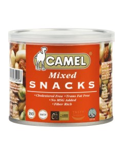 Смесь из различных орехов бобов горошка Mixed snacks 130 г Camel