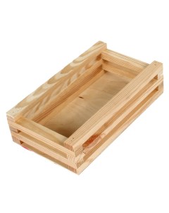 Коробка деревянная 136 прямоугольная из брусков 26х15х6 см Grand gift