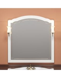 Зеркало Лоренцо белое 103х96 см Opadiris