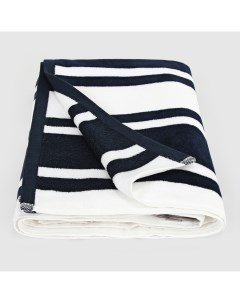 Пляжное полотенце Fin белое с синим 75х150 см Maisonette
