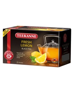 Чай черный Fresh Lemon 20 пакетиков Teekanne