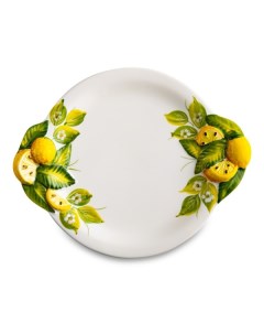 Тарелка закусочная Лимоны и цветы 22 см Edelweiss