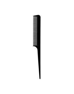 Гребень для волос пластиковый 024 черный 220х25 мм Lei