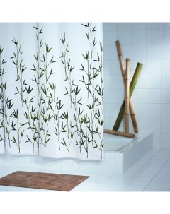 Штора для ванных комнат Bambus зеленый 180 200 Ridder