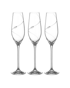 Набор бокалов для шампанского силуэт 210 мл 6 шт Diamante