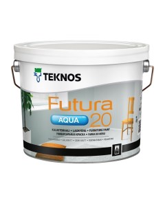 Краска полуматовая бесцветная Futura Aqua 20 РМ3 3 2 7 л Teknos