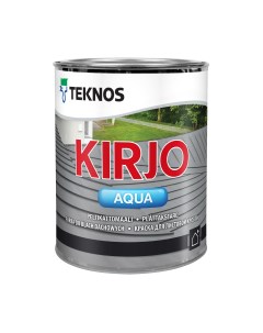 Краска матовая бесцветная Kirjo Aqua PM3 1 0 9 л Teknos