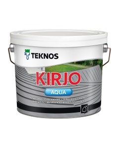 Краска матовая белая Kirjo Aqua PM1 3 2 7 л Teknos