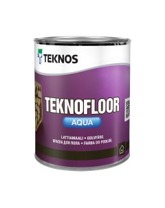 Краска полуглянцевая бесцветная Teknofloor Aqua PM3 1 0 9 л Teknos