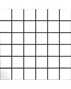 Мозаика 48x48 white matt 306х306х6 Starmosaic