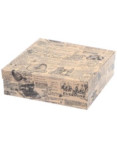 Картонная коробка в ассортименте 22х22х6 см Grand gift