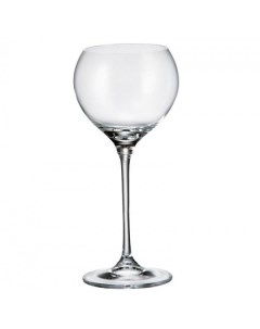 Набор бокалов для белого вина Carduelis 340 мл 6 шт Crystalite bohemia