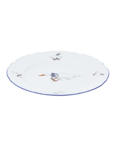 Набор тарелок мелких 21см 6шт декор гуси Bernadotte