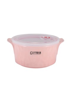 Контейнер с крышкой Ceramics 2 2 л розовый Guffman
