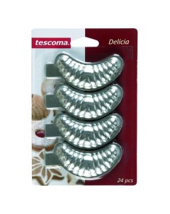 Набор формочек для выпечки Рогалик Delicia 24 шт Tescoma
