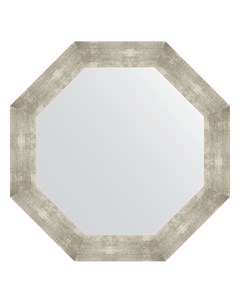 Зеркало в багетной раме алюминий 90 мм 76 6х76 6 см Evoform