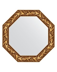 Зеркало в багетной раме византия золото 99 мм 78 8х78 8 см Evoform