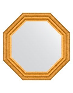 Зеркало в багетной раме состаренное золото 67 мм 52 6х52 6 см Evoform