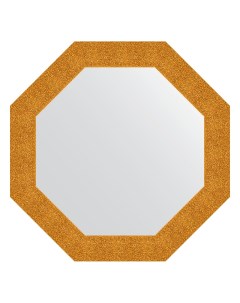 Зеркало в багетной раме чеканка золотая 90 мм 76 6х76 6 см Evoform