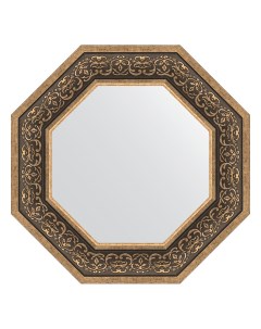 Зеркало в багетной раме вензель серебряный 101 мм 59 4х59 4 см Evoform