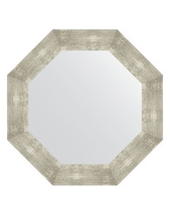 Зеркало в багетной раме алюминий 90 мм 66 6х66 6 см Evoform
