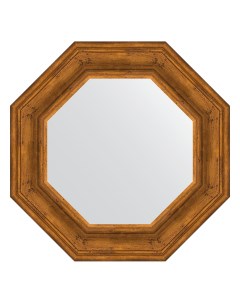 Зеркало в багетной раме травленая бронза 99 мм 59 2х59 2 см Evoform