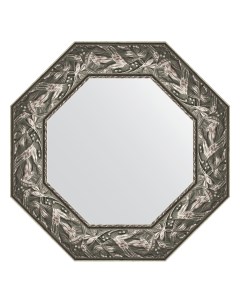 Зеркало в багетной раме византия серебро 99 мм 58 8х58 8 см Evoform