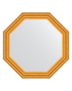 Зеркало в багетной раме состаренное золото 67 мм 62 6х62 6 см Evoform