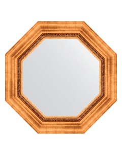 Зеркало в багетной раме римское золото 88 мм 56 6х56 6 см Evoform