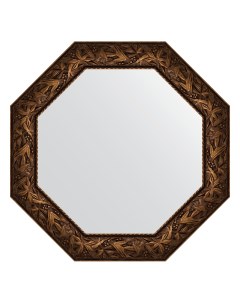 Зеркало в багетной раме византия бронза 99 мм 78 8х78 8 см Evoform
