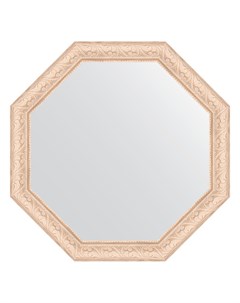 Зеркало в багетной раме беленый дуб 57 мм 60 8х60 8 см Evoform