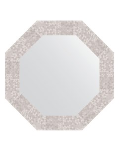 Зеркало в багетной раме соты алюминий 70 мм 53 0х53 0 см Evoform