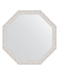 Зеркало в багетной раме чеканка белая 46 мм 58 2х58 2 см Evoform