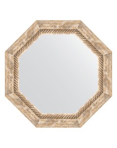Зеркало в багетной раме прованс с плетением 70 мм 53 2х53 2 см Evoform