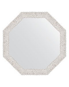 Зеркало в багетной раме чеканка белая 46 мм 48 2х48 2 см Evoform