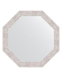 Зеркало в багетной раме соты алюминий 70 мм 73 0х73 0 см Evoform