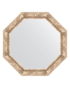 Зеркало в багетной раме прованс с плетением 70 мм 63 2х63 2 см Evoform