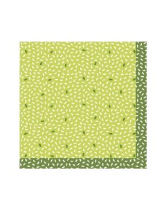 Салфетки RICE GREEN бумажные 3 х слойные 33х33 см Duni